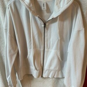 Abound Amazon White Zip-Up Hoodie